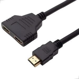 Divisor E Duplicador 1 Hdmi Macho Para 2 Hdmi Fêmea 2 Telas